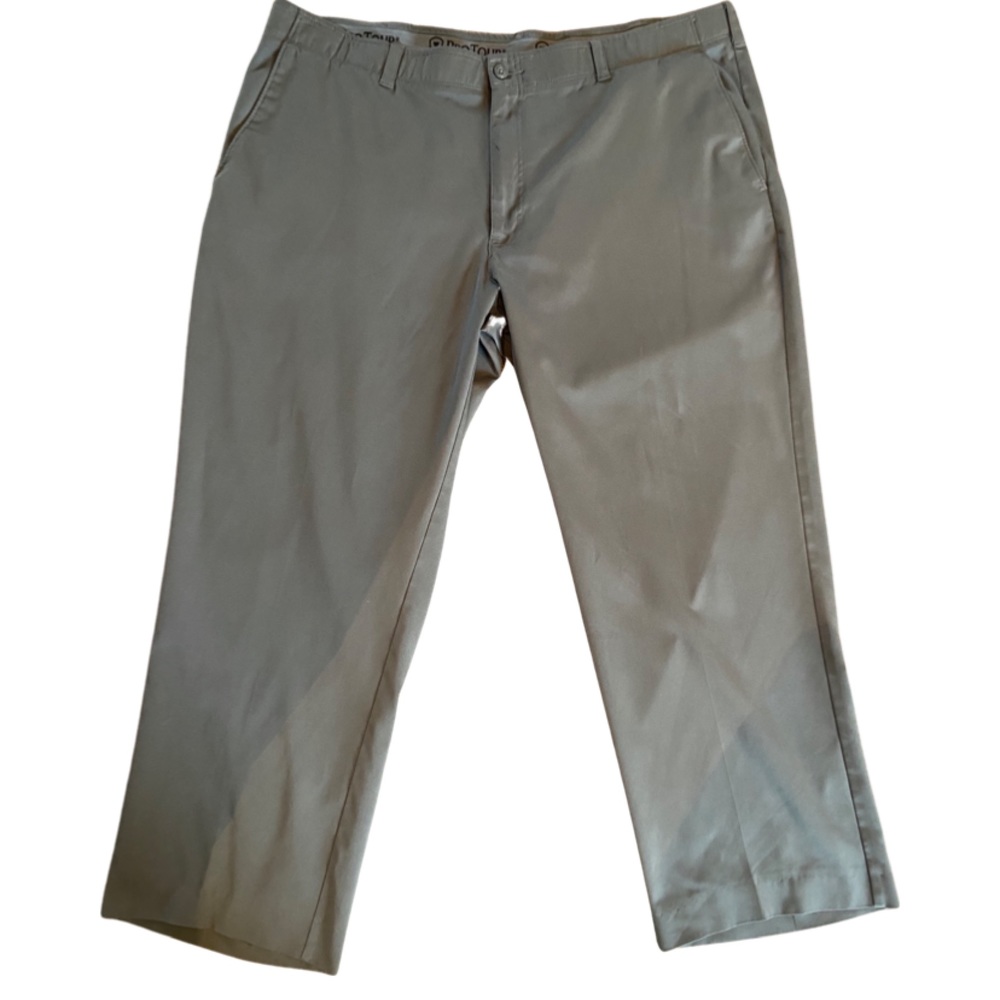 Pro Tour Golf Pants CoolPlay Moisture Wicking Slacks SZ 42 x 30 Gray Khaki